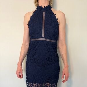 BARDOT applique dress